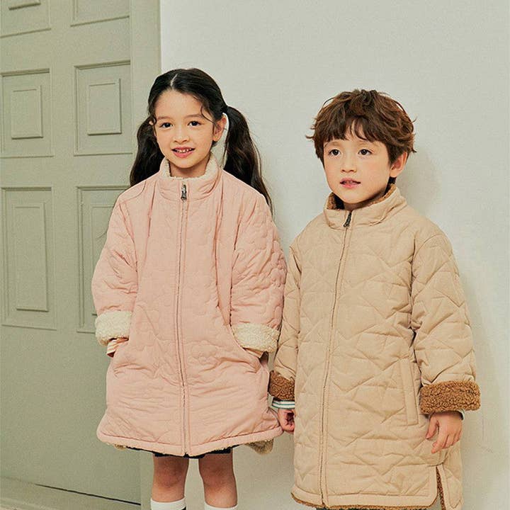 ToTo Heros - Wholesale Puffer Jacket - Kids - Quilt & Teddy Reversible Long Jacket13