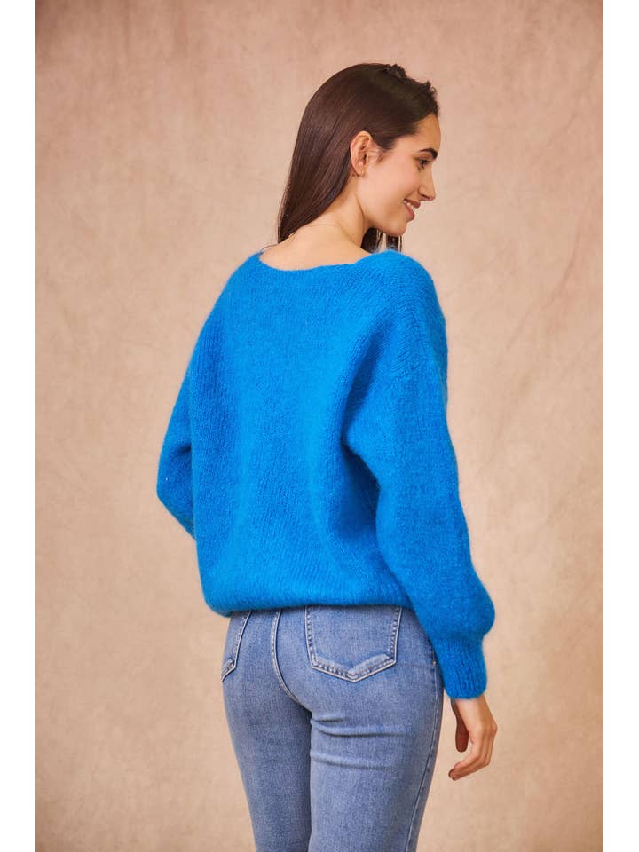 Calie Paris - Wholesale Knit Sweater - Women's - V-Neck Kid Mohair Sweater22