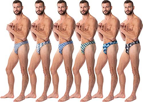 I-Wear Brands - Wholesale Underwear - Men's - 6 Pack of Men's Micro Fiber T-Back Bikini Thong Underwear6