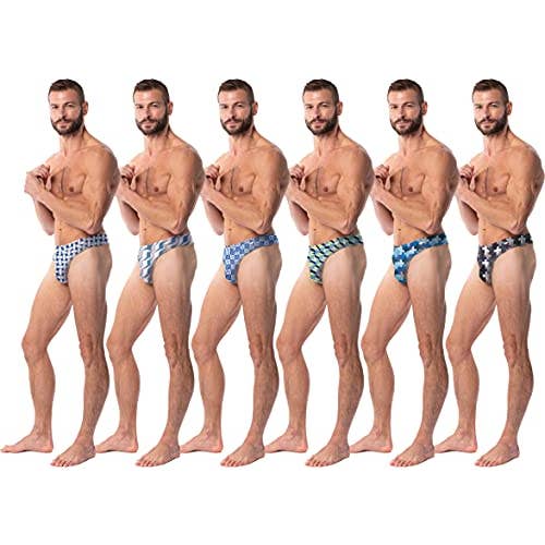 I-Wear Brands - Wholesale Underwear - Men's - 6 Pack of Men's Micro Fiber T-Back Bikini Thong Underwear6