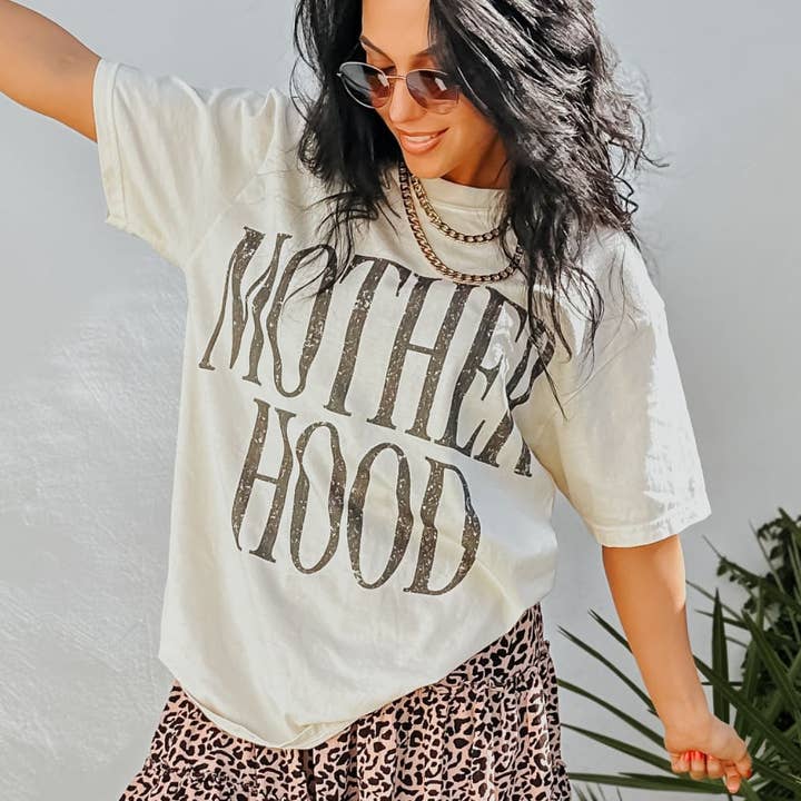 Bold Motherhood - Ivory Tee for wholesale by Mountain Moverz