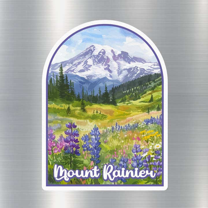 GraffMerch.com - Wholesale Sticker - Sticker Mount Rainier National Park0