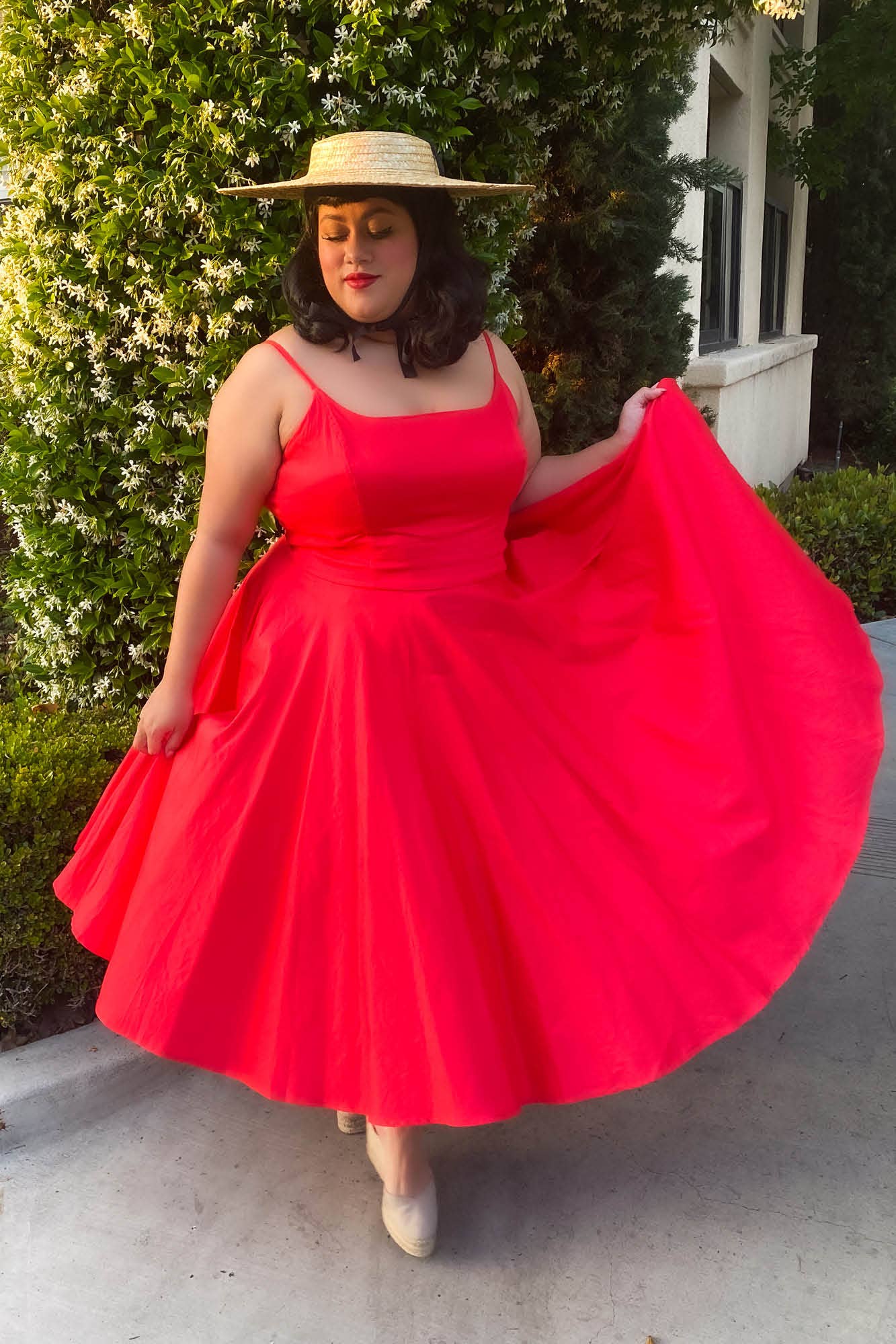 Tatyana Clothing - Vente Robe – femme - Robe midi Peggy évasée inspirée rétro16