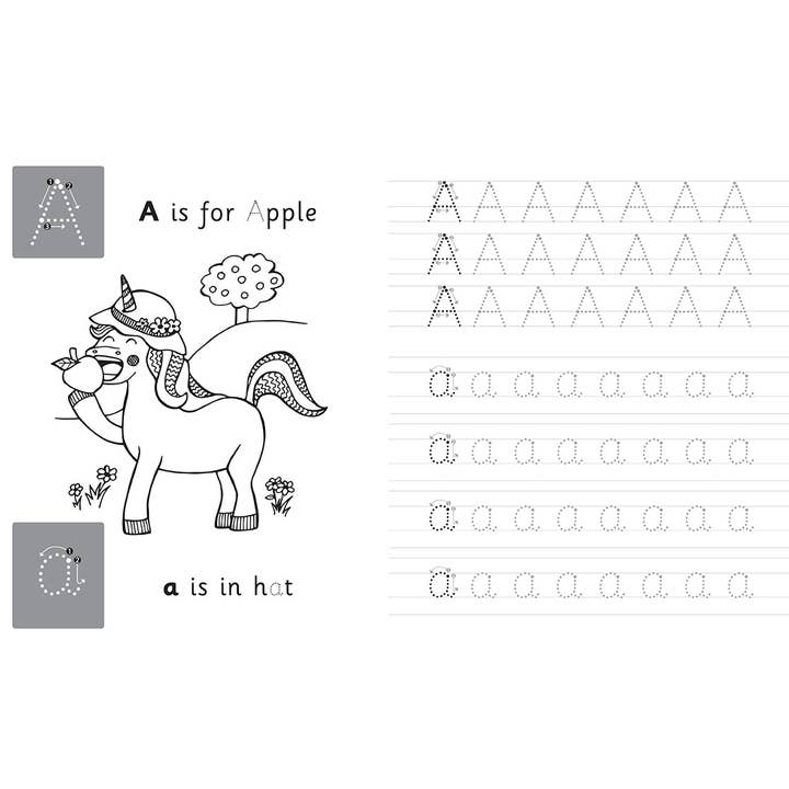 Insight Editions - #1 Pop Culture Publisher - Wholesale Coloring & Activity Book - Kids & Baby - Trace & Learn Handwriting Practice: Unicorn3