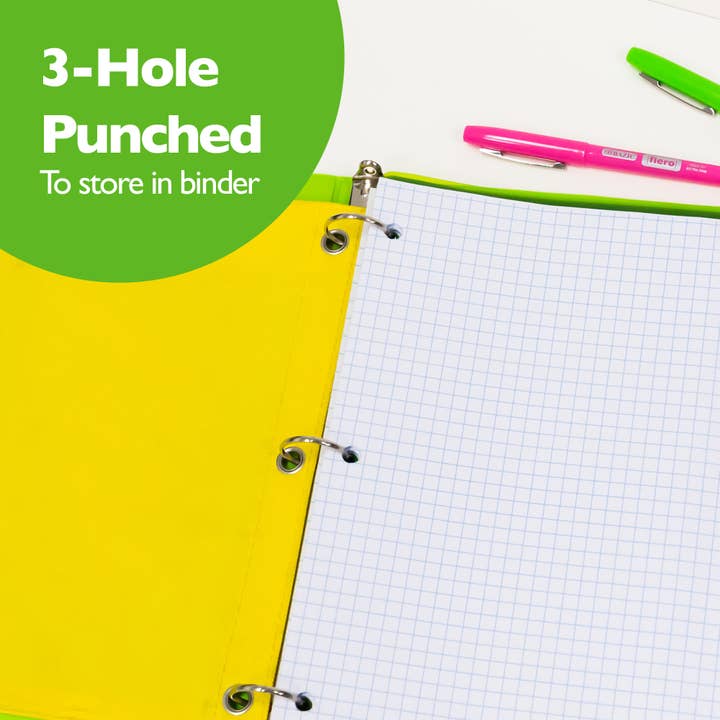 BAZIC Products - Wholesale Notepad - Filler Paper 4-1" Quad-Ruled 100 Ct.3