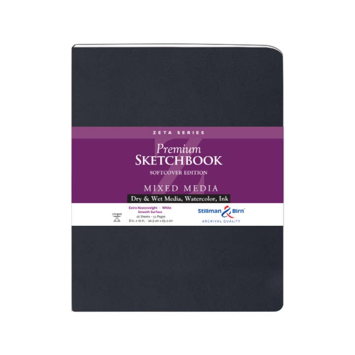 Exaclair - Vente Carnets de croquis - Stillman & Birn Carnet de croquis pour médias mixtes - Série Zeta1