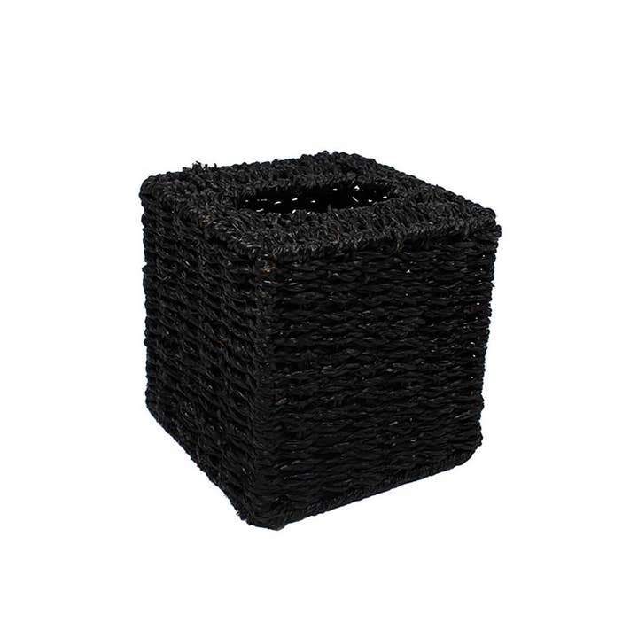 Maison Maison Design - Wholesale Tissue Box - Tissue Cube in Black Seagrass