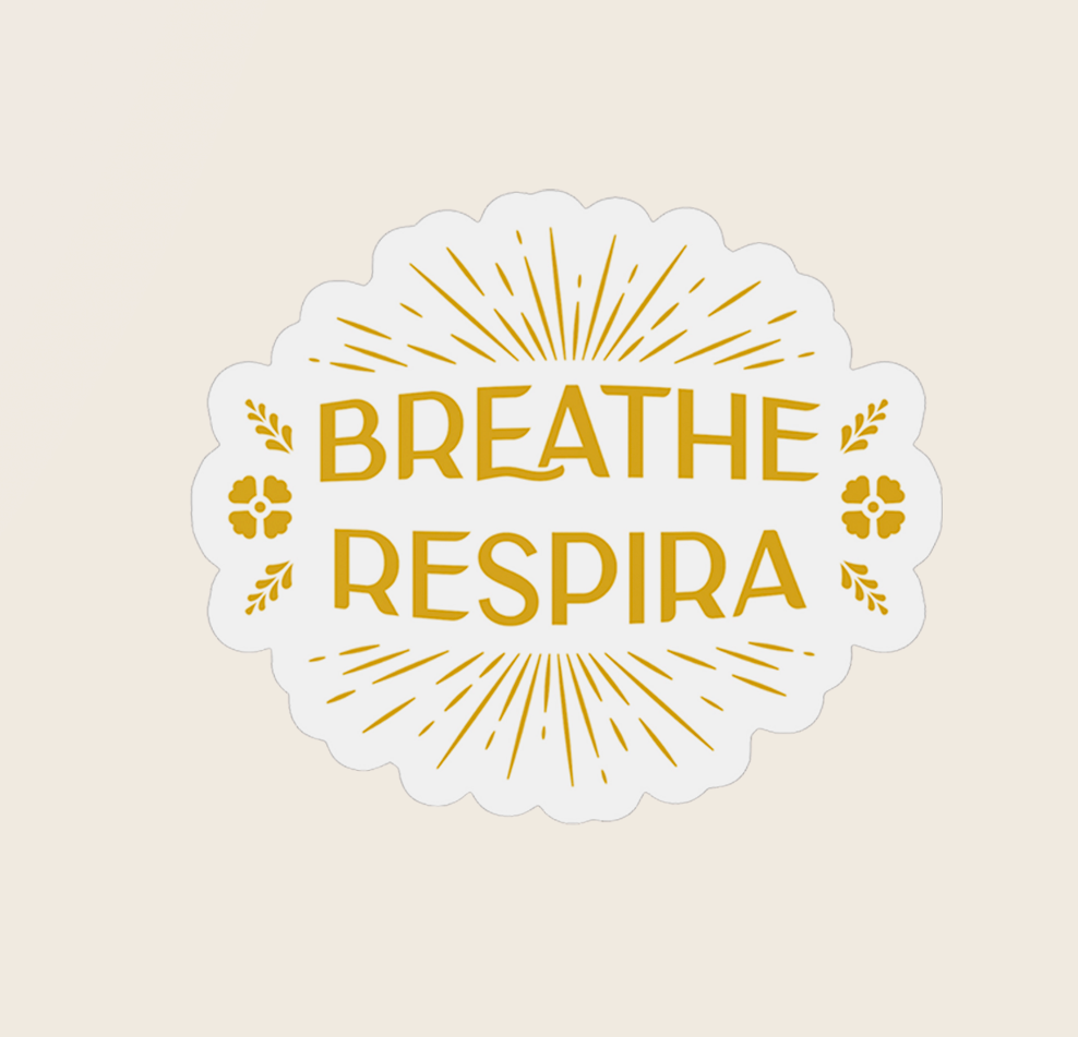 Recetas PSD, LLC - Vente Autocollant - Autocollant écologique Breathe~Respira0