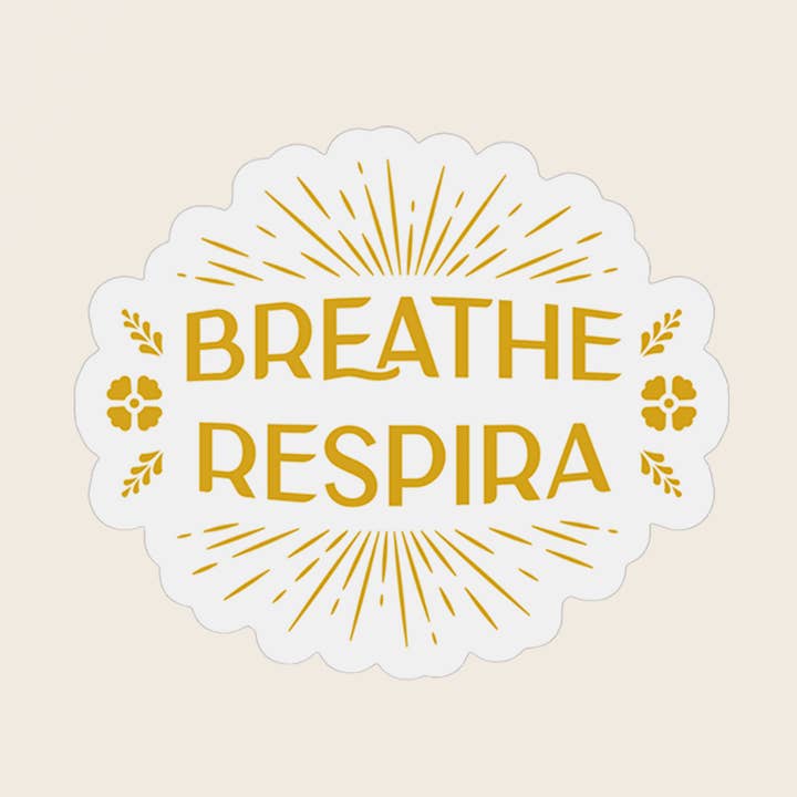 Recetas PSD, LLC - Wholesale Sticker - Breathe~Respira Eco-Safe Sticker0