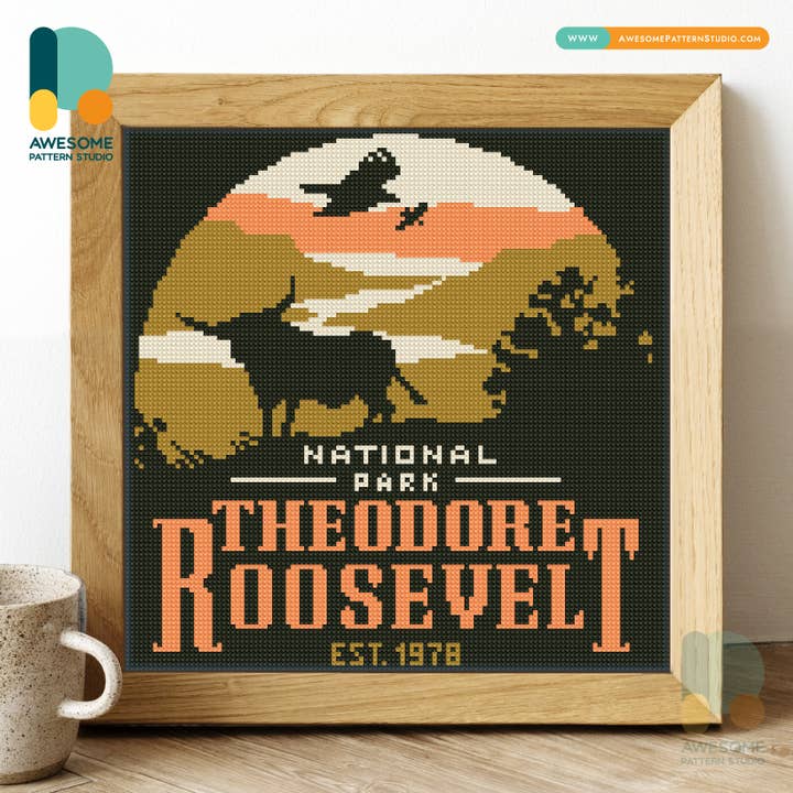 Theodore Roosevelt National Park DS3048, Diamond Painting for wholesale by Awesome Pattern Studio