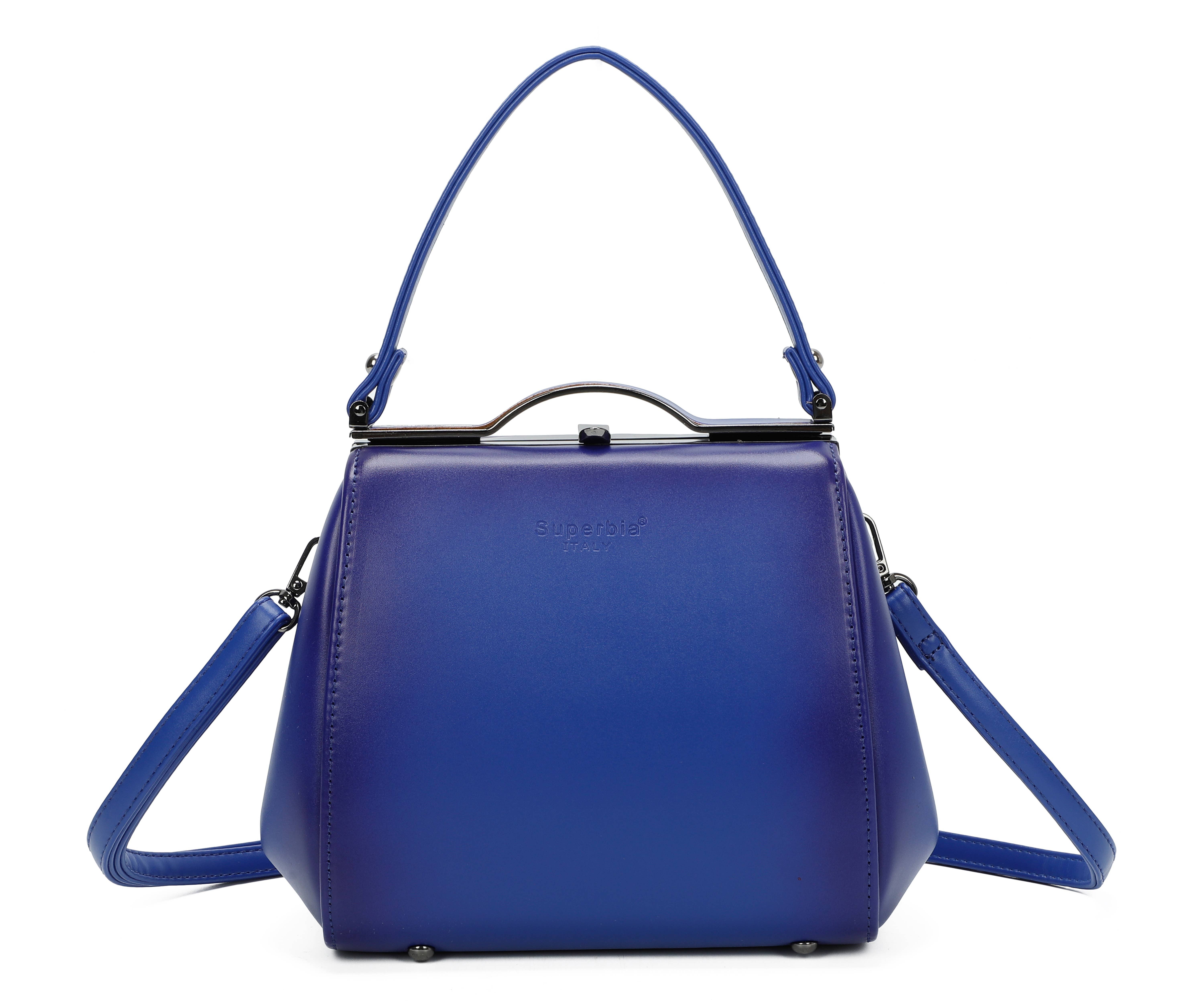 Superbia - Wholesale Top Handle Bag - Women's - Vintage Smoky Effect Pu Clasp Opening Top Handle Bag- P82899