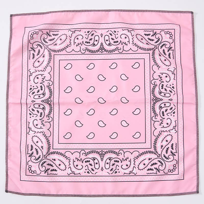 MKS America - Wholesale Bandana - Women's - Floral Bandana Head Wrap Kerchief Square Scarf11