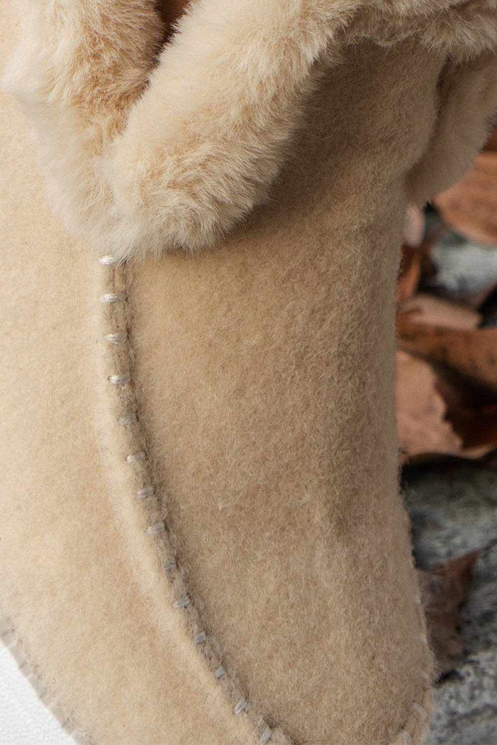 Threaded Pear - Vente Bottines – femme - Bottes à la cheville en suédine avec coutures et doublure en peluche Anna7