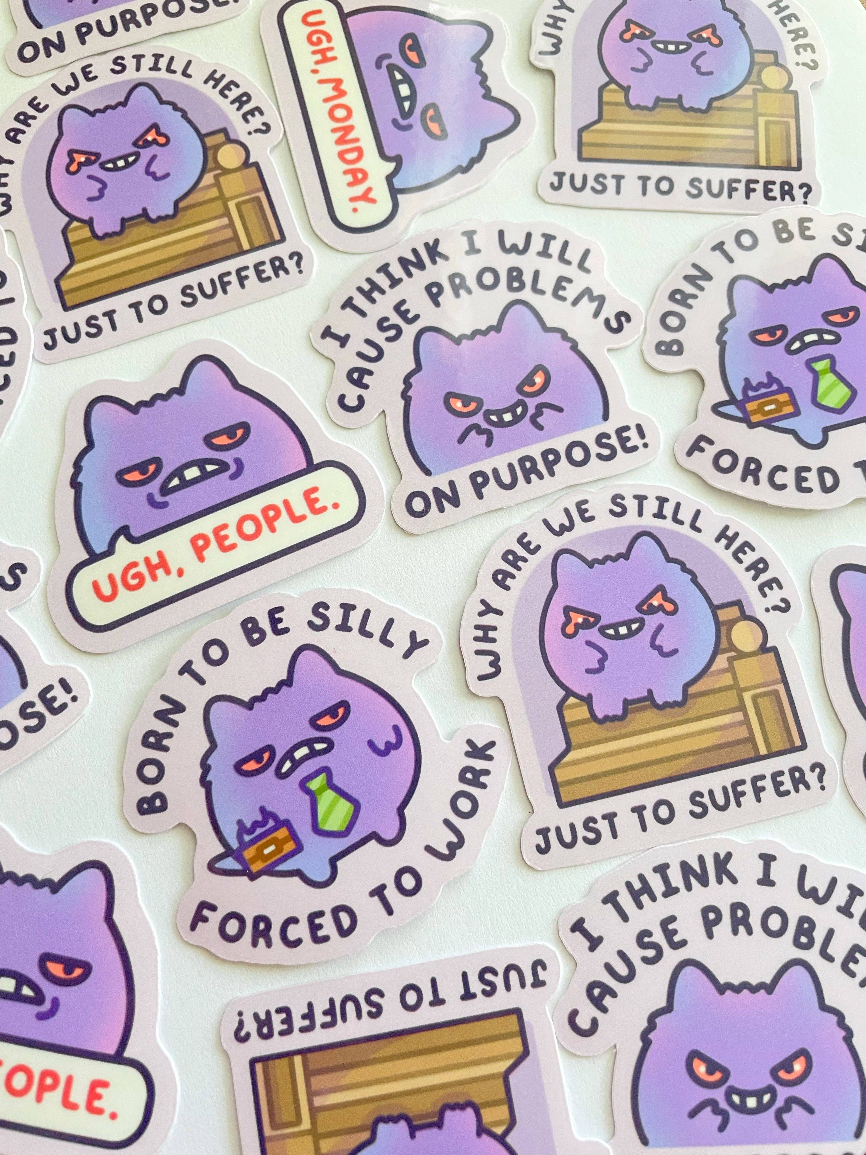 Gelly Roise - Wholesale Sticker - Smol Gengar Waterproof Stickers9