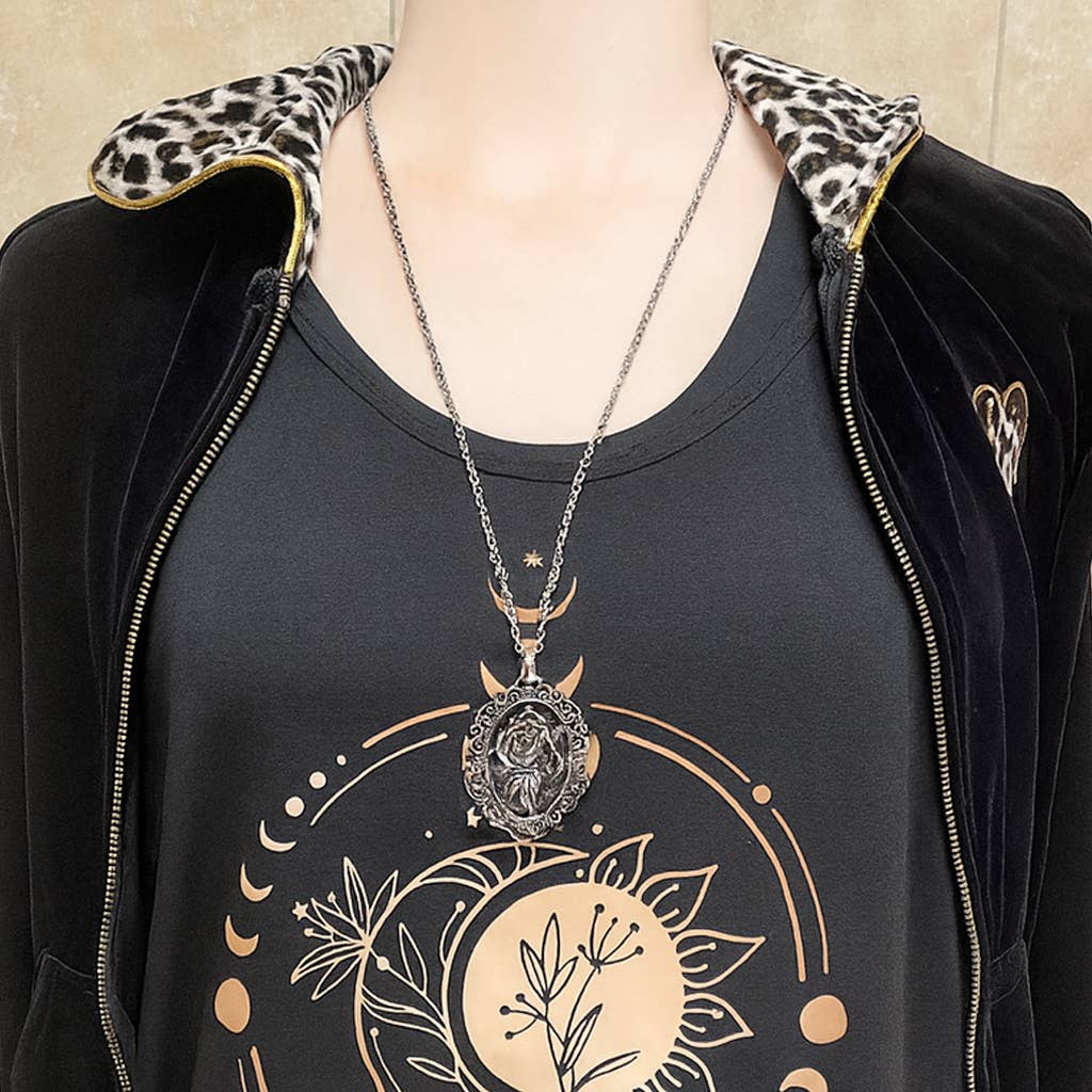 Controse - Wholesale Pendant/Charm Necklace - Controse Rose Portrait Cameo Necklace1