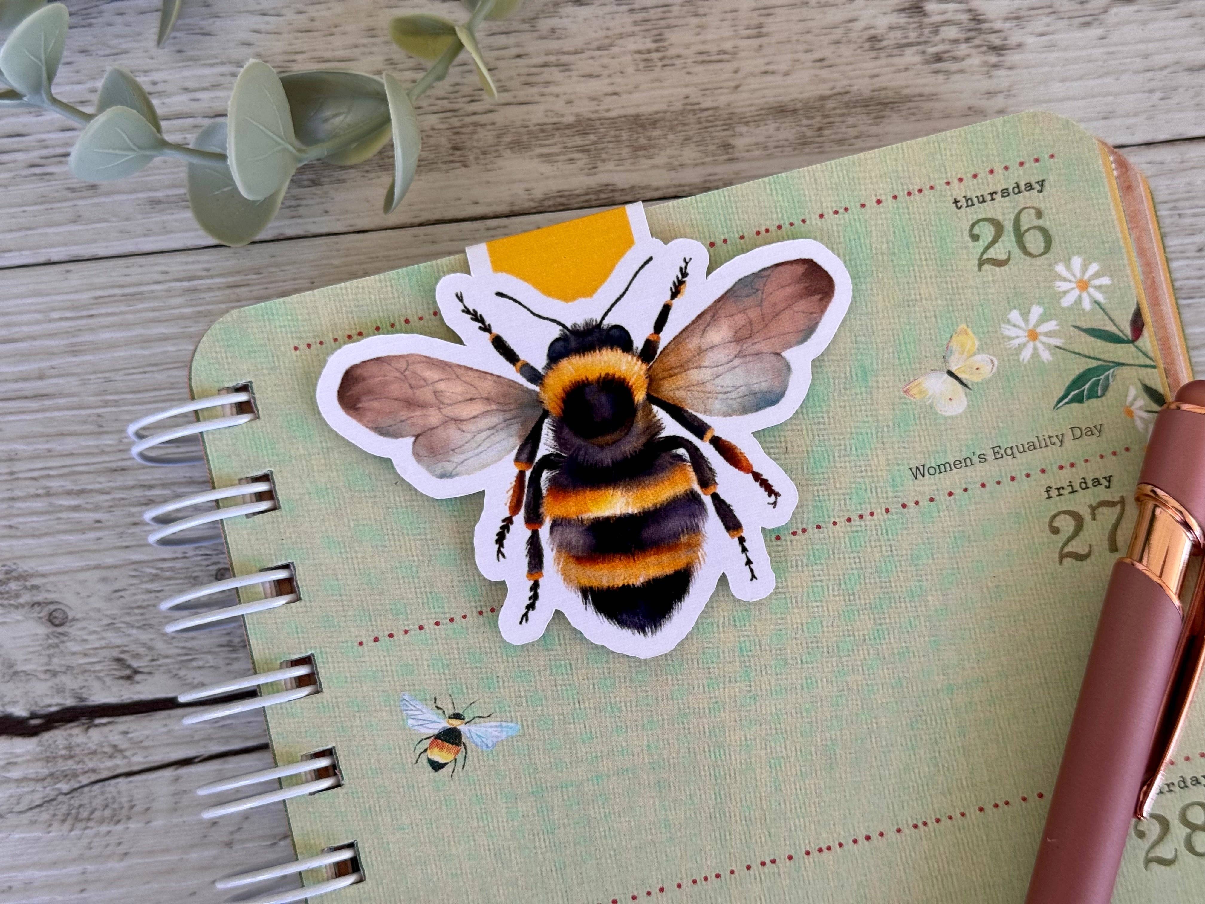 Scattered Seed Co - Wholesale Bookmark - Sunflower and Bee & Honey MAGNETIC BOOKMARKS7