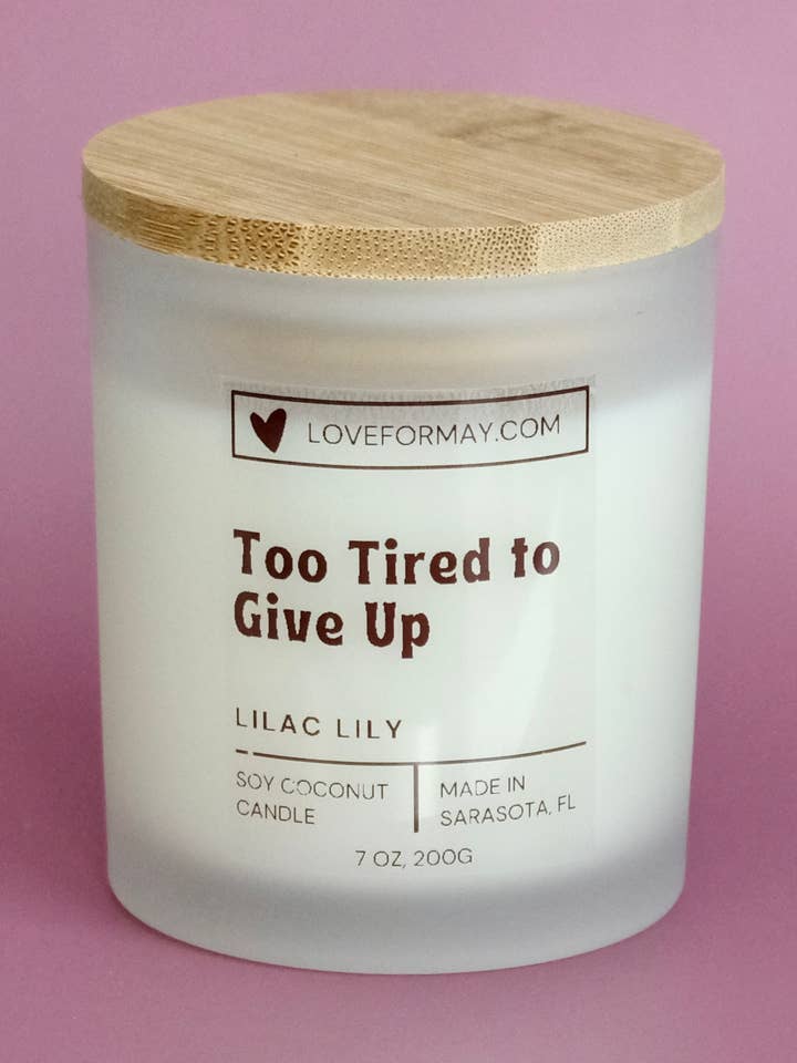 Lilac Lily Fun Manifestation Candle for wholesale by Love for May Candle Co