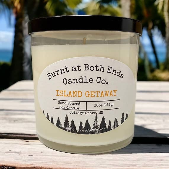 Burnt at Both Ends Candle Co - Wholesale Jar/Filled Candle - Island Getaway - 10 oz0
