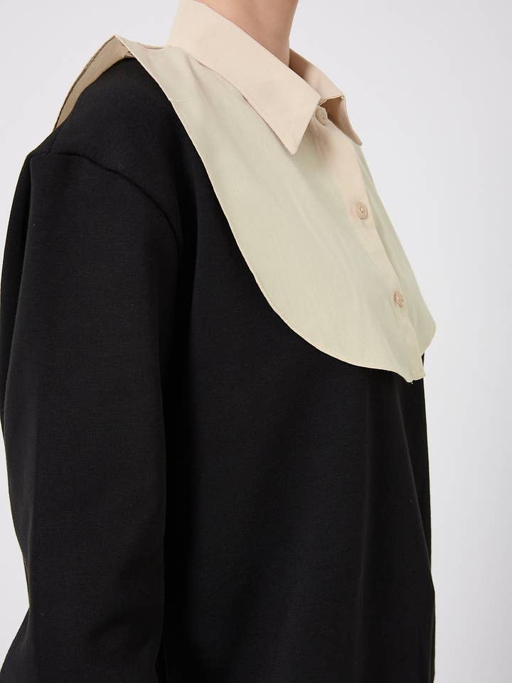 Akoya Hijabs - Wholesale Button Down Shirt - Women's - Detachable Collar Half Shirt