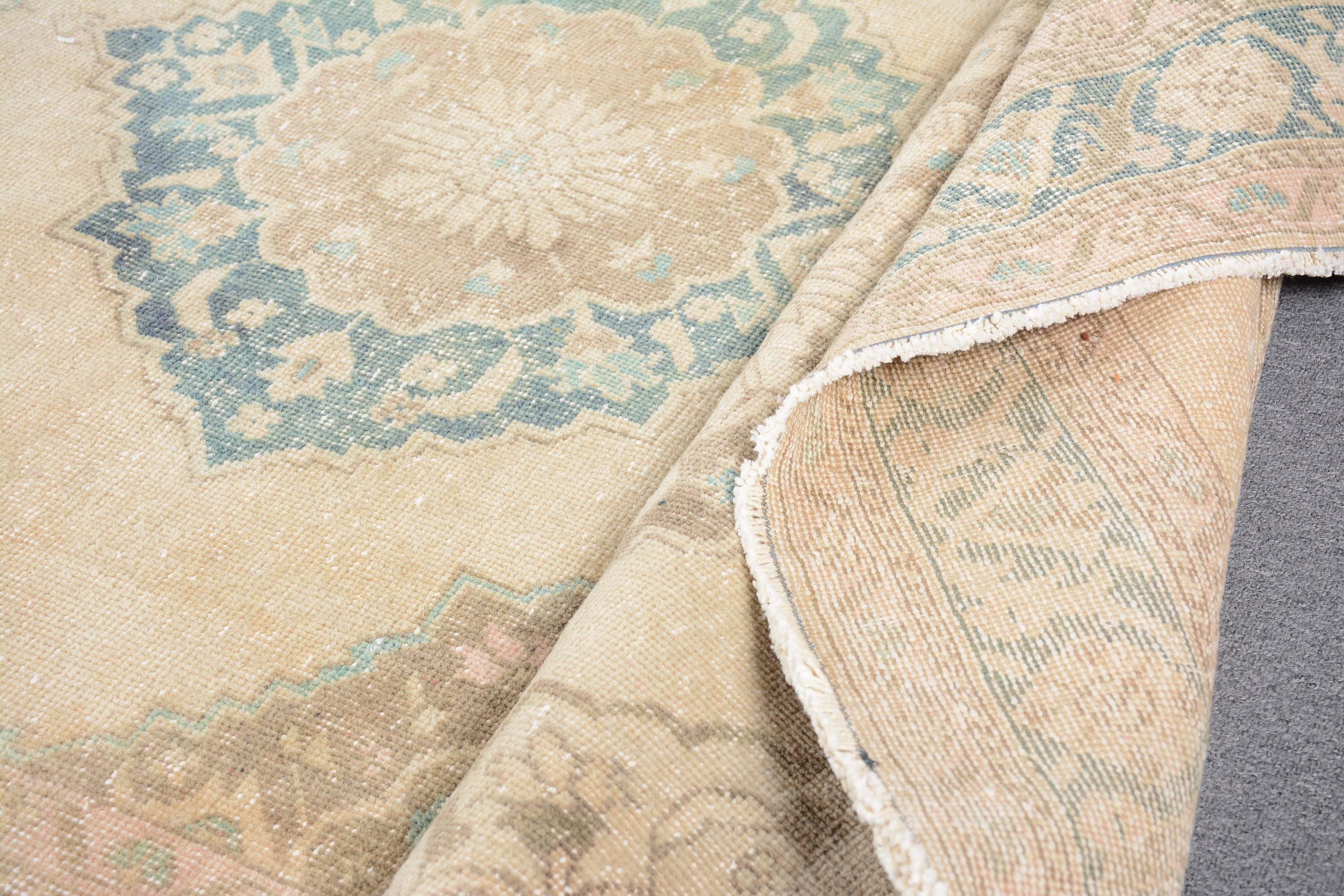 The Loom Wholesale - Wholesale Runner Rug - Vintage Geometric Wool Rug - Beige & Blue7