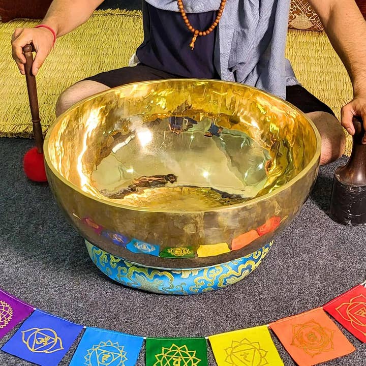 Healing Singing Bowl- Hand Beaten Bowl- Shiny Finish – Tibetan Singing Bowl for Meditation and Therapy for wholesale by NadaYoga