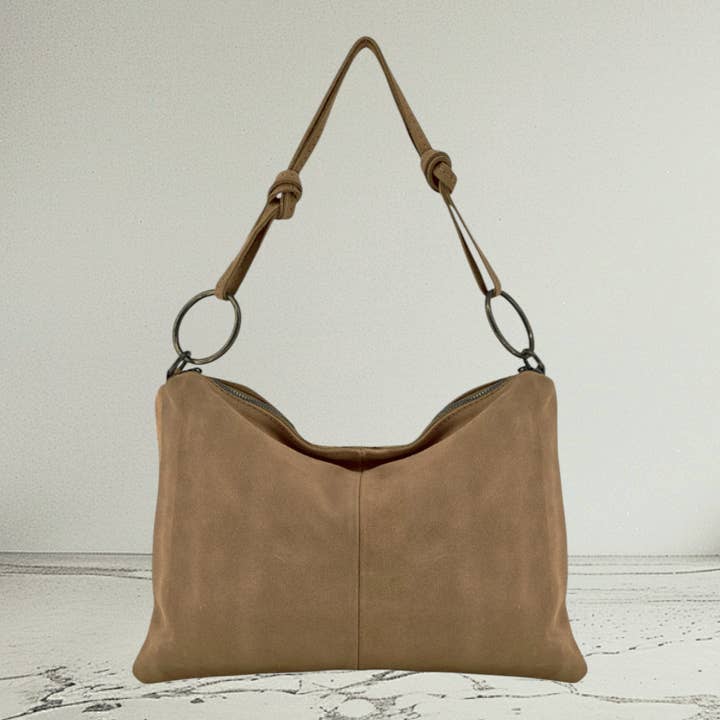 ITALIAN'S LEATHER - Vendita all'ingrosso Cartella - Donna - Borsa in pelle scamosciata Gilda 24111113