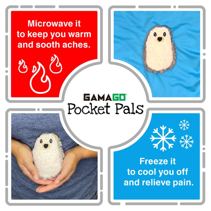 AQUARIUS, GAMAGO, ICUP, & ROCK SAWS by NMR Brands - Wholesale Heating Pad - Pocket Pal Hedgehog Heating Pad & Pillow2