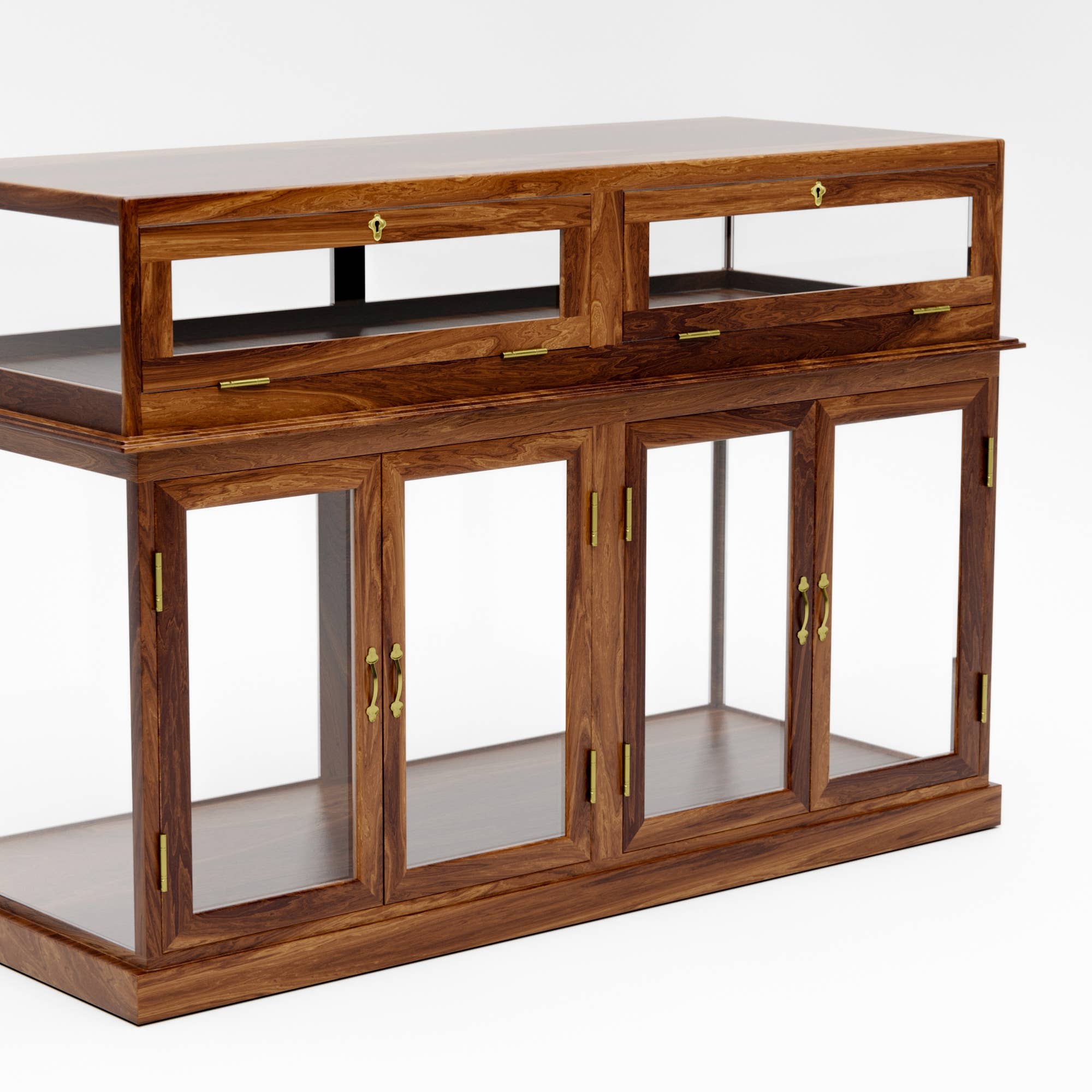 Natural Havana Display Cabinet - Rectangle for wholesale on Faire6