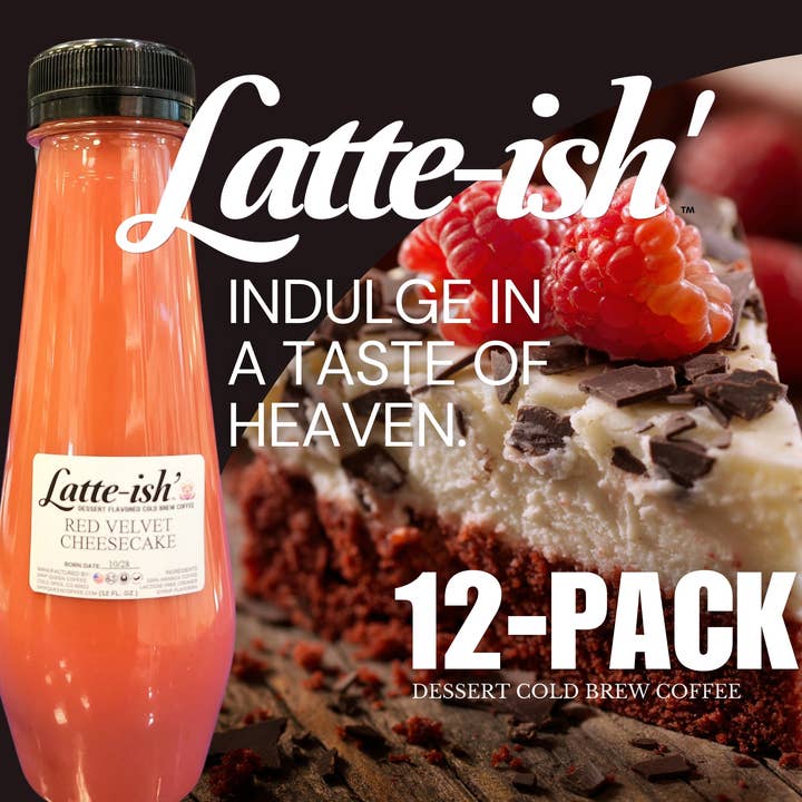 Drip Queen Coffee - Wholesale Iced Coffee/Cold Brew - Red Velvet Cheesecake - Dessert Cold Brew Coffee | 12 Pack