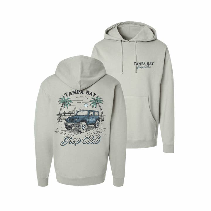 de 'Tampa Bay Jeep Club' hoodie voor wholesale door Land Pirate