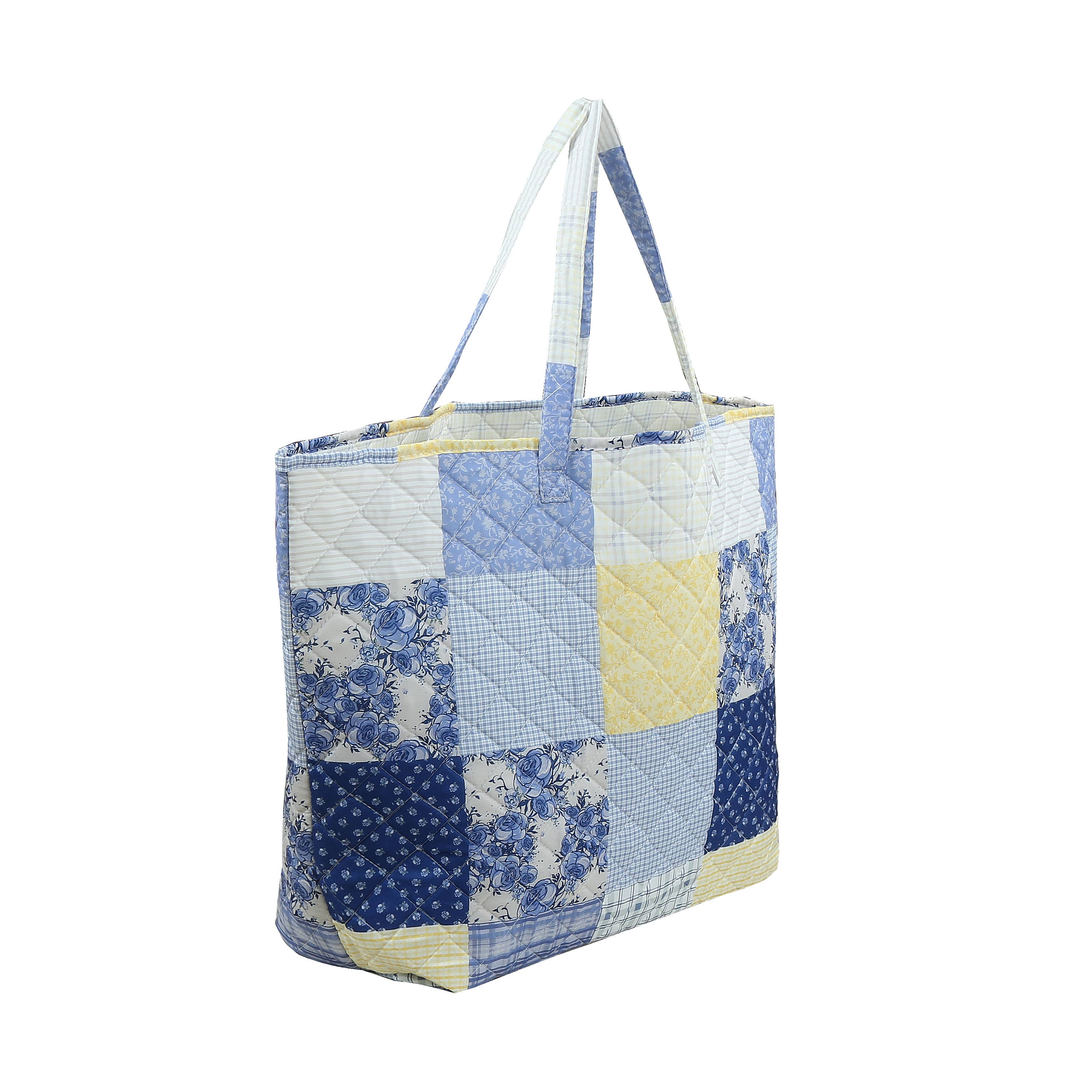 Duke Imports - Vente Tote bag – femme - Sac fourre-tout matelassé "Garden Walk in Bluebell"3