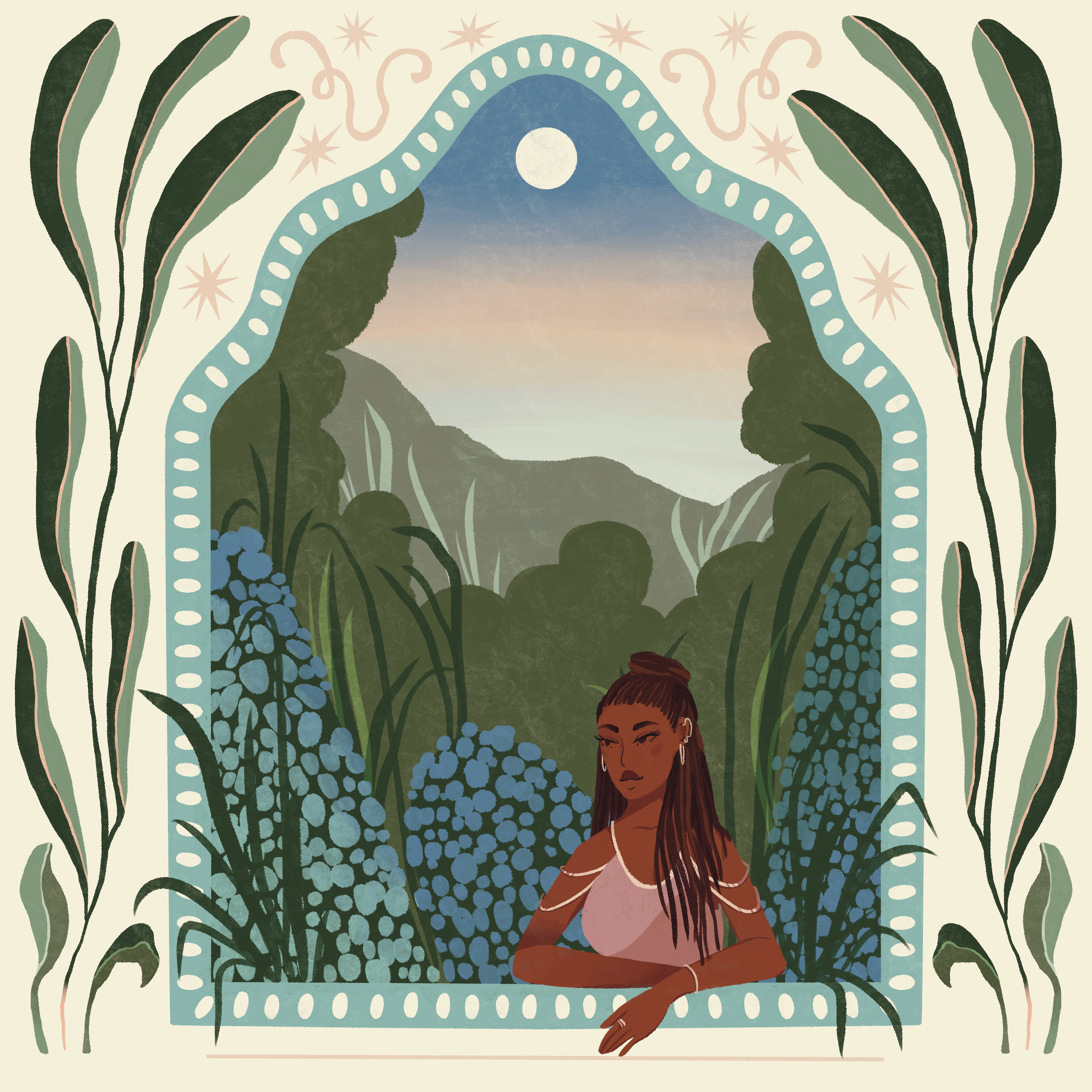 Lione & Sheikh – wholesale Morsdagskort – Bluebell Garden kort1