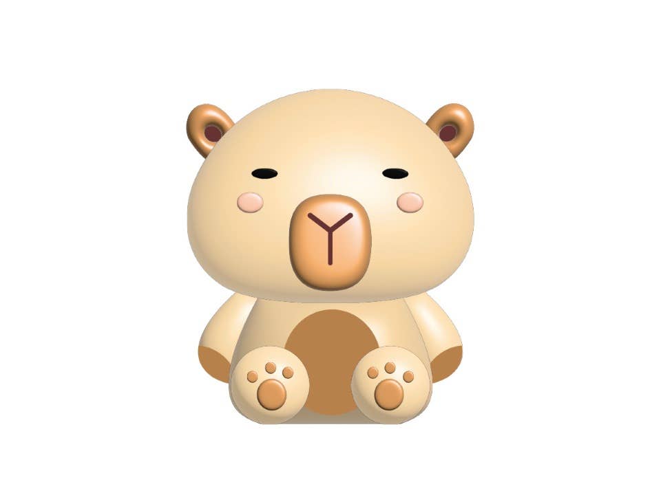 I-Total, I-Drink - Wholesale Eraser - XL Eraser Capybara Display 12 Pcs