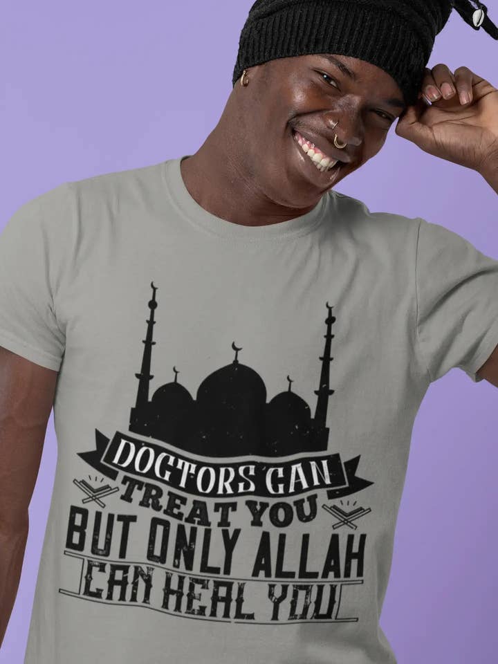 ULTRABASIC Men's T-Shirt Doctors Can Treat You but Only Allah Can Heal You - Muslim Tee Shirt for wholesale by ULTRABASIC