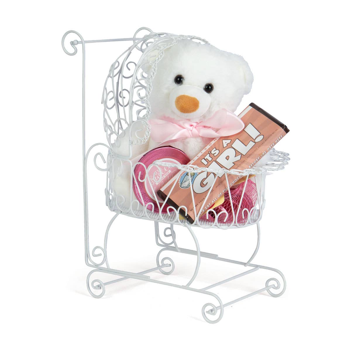 Willow Group - Wholesale Food Gift Basket - Baby Carriage Wire Metal for Gift or Decor5