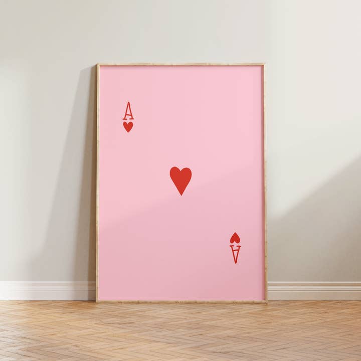 Lune Club - Wholesale Art Print - Ace of Hearts Print