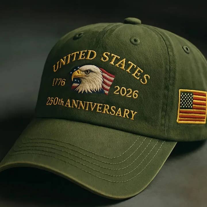 Serenity Collective - Wholesale Baseball Cap - Unisex - 250th Anniversary Embroidered Eagle Baseball Cap2