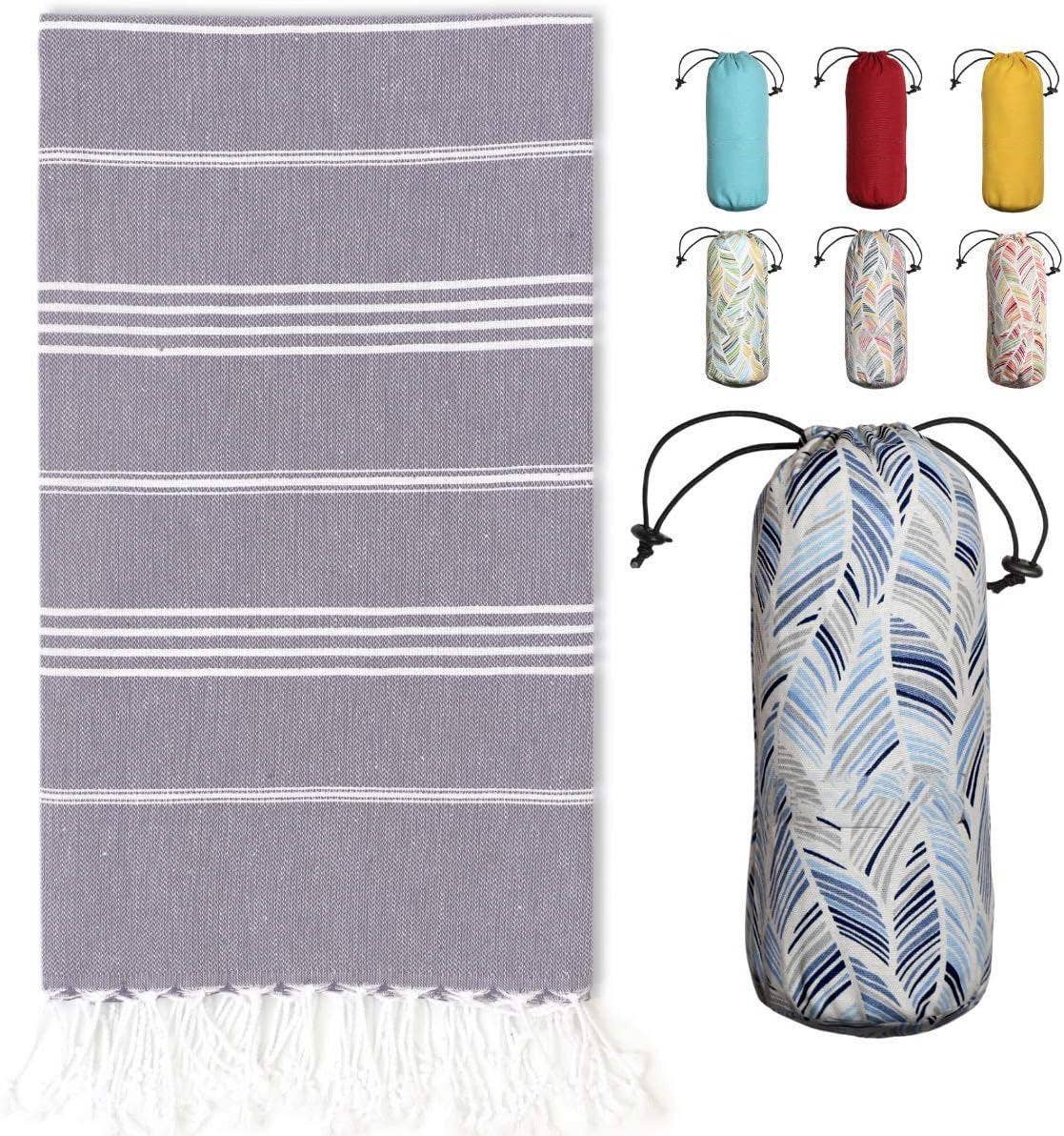 Gypsy Soul - Wholesale Beach Towel - Turkish Towel With Travel Pouch - 12 Assortment8
