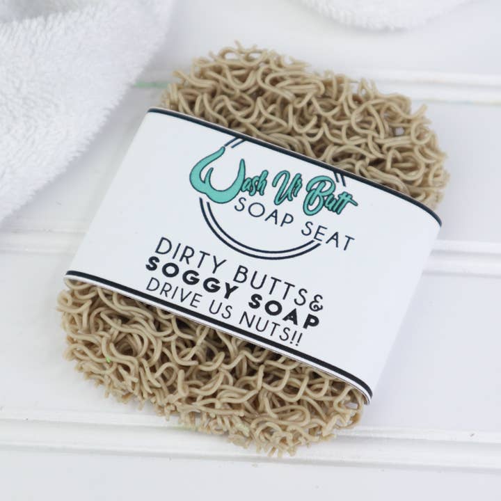 Siège à savon | Beach Sand | Saver à savon pour la vente par Wash Ur Butt Soap Bar