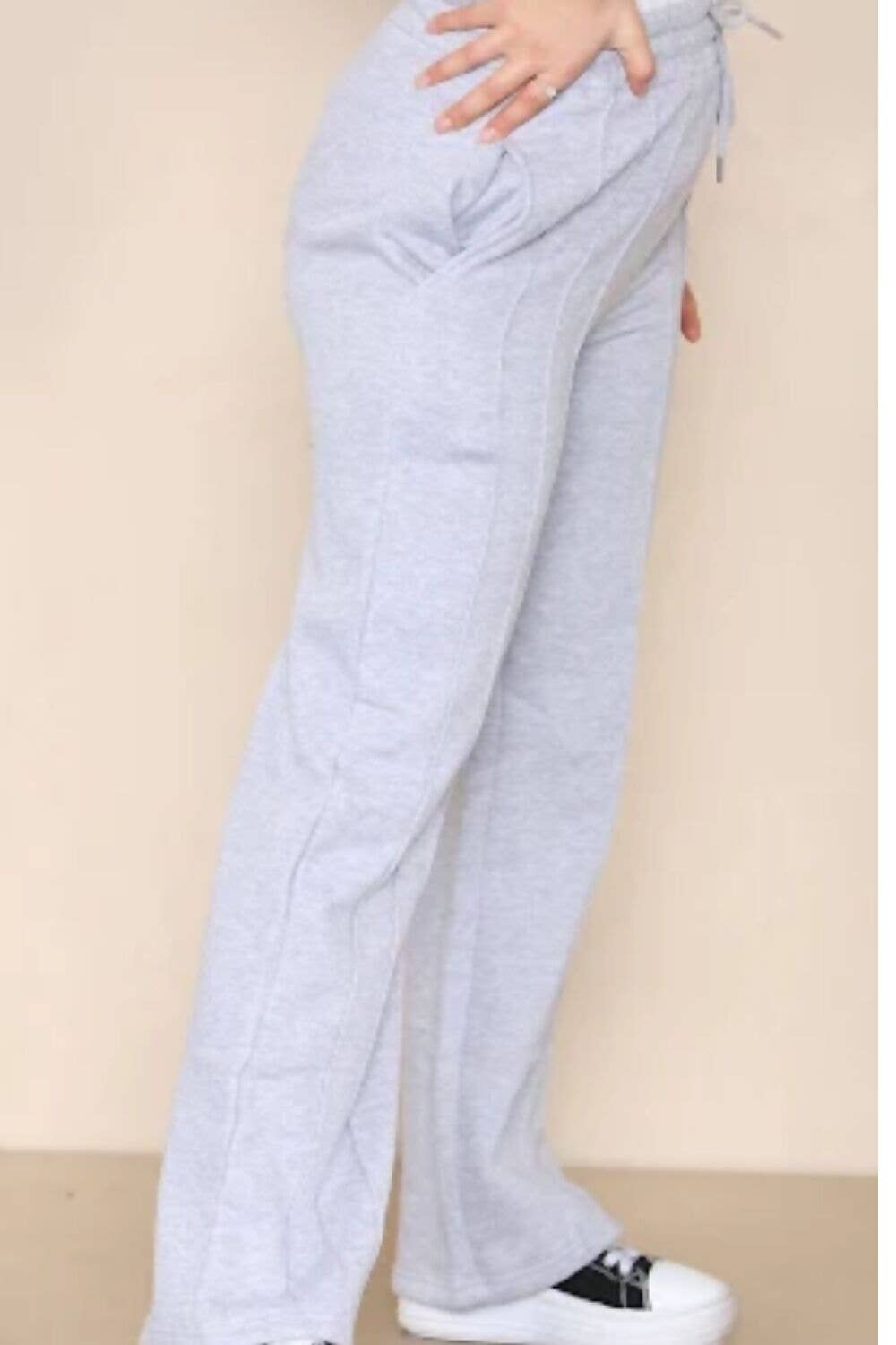 J5FASHION - Wholesale Athletic Sweatpants/Joggers - Women's - 3 SEEM WIDE LEG JOGGER5