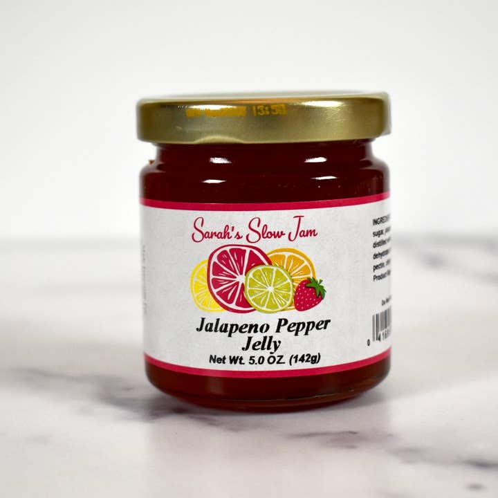 Sarah's Slow Jam – wholesale Jam/jelly – Jalapeño Pepper Jelly Mini Jar1