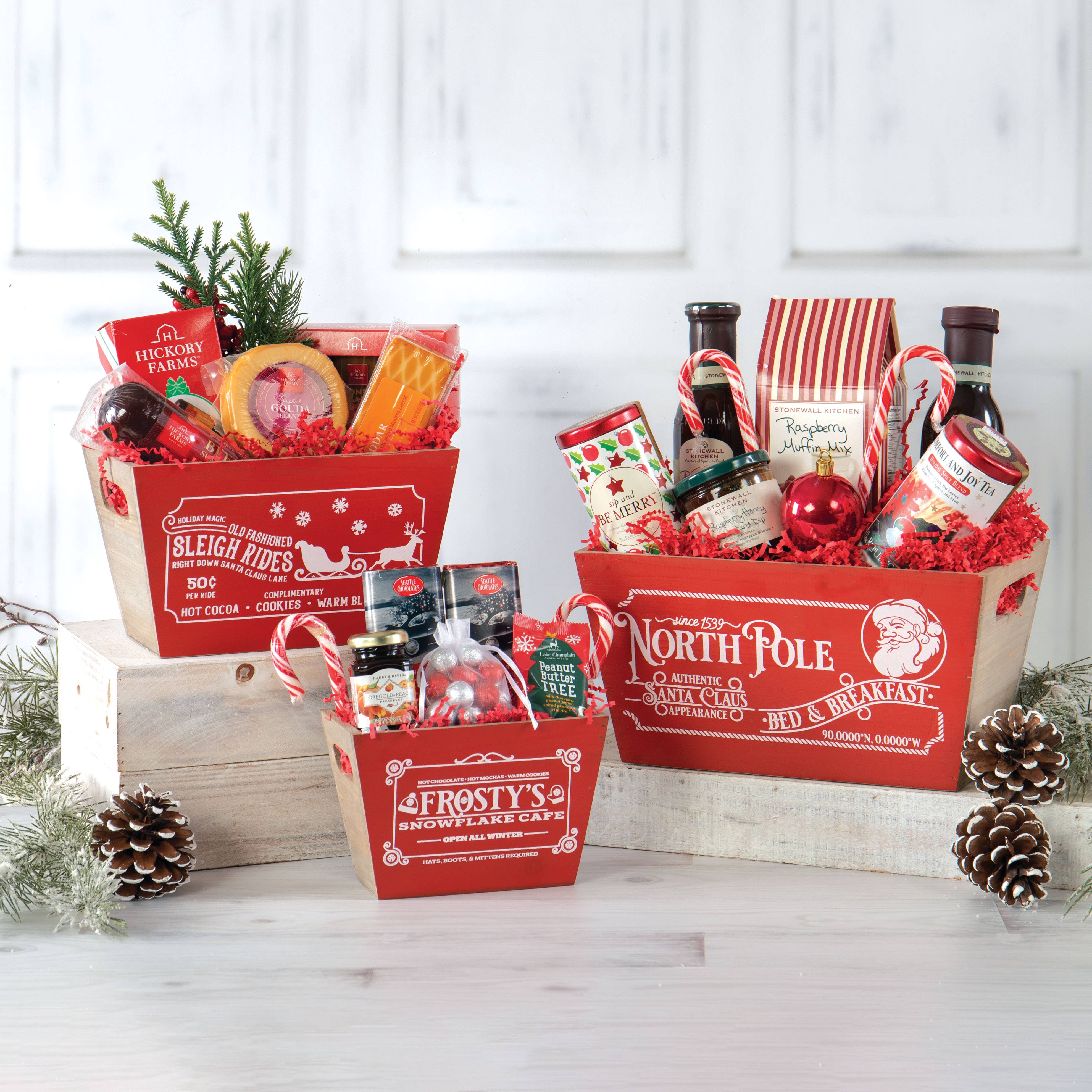 Willow Group - Vente Boîtes décoratives - CAGETTE EN BOIS ROUGE S/3 PO1