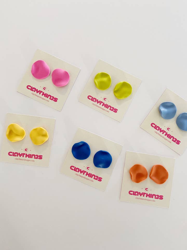 Pendientes de Ola, Pendientes de Arcilla Sobredimensionados para venta al por mayor de ClayThings Shoppe