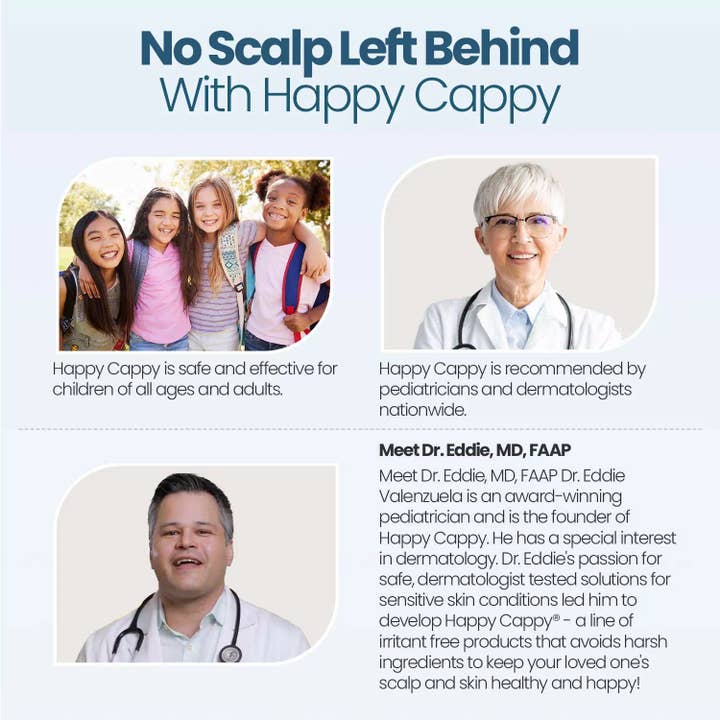 Happy Cappy - Wholesale Bath & Body Set - Baby - 3 Step Baby Skincare Routine Bundle to Manage Cradle Cap and Eczema (FREE Beanie Brush)8