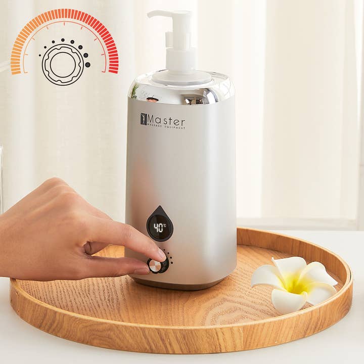 Royal Recliners - Wholesale Body Cream/Lotion - Master Single Bottle Massage Oil Warmer Lotion Warmer Dispenser Heated for Body Cream Heating Device for Massage Therapy & Personal Use- Quick Oil & Lotion Warmer Heats up