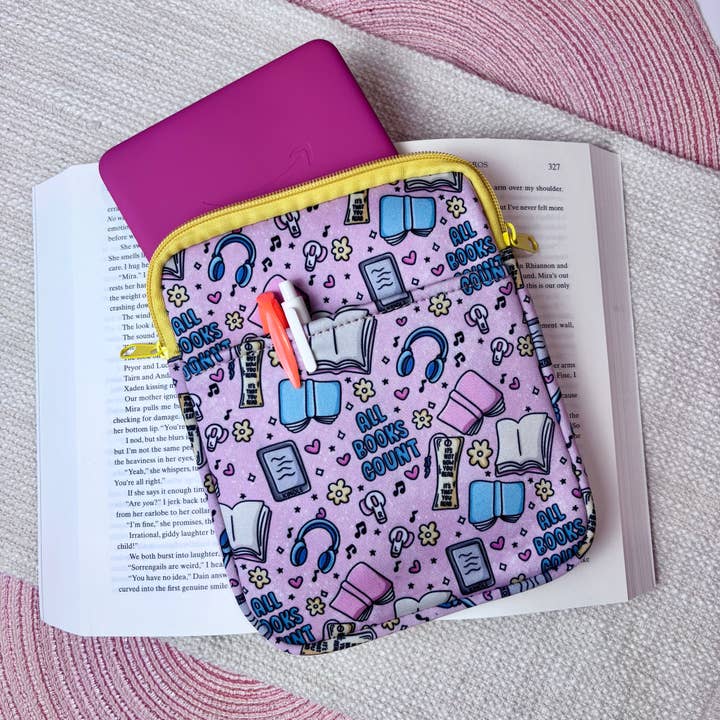 All Books Count Kindle Sleeve (oopsie) for wholesale by Posh Paperie