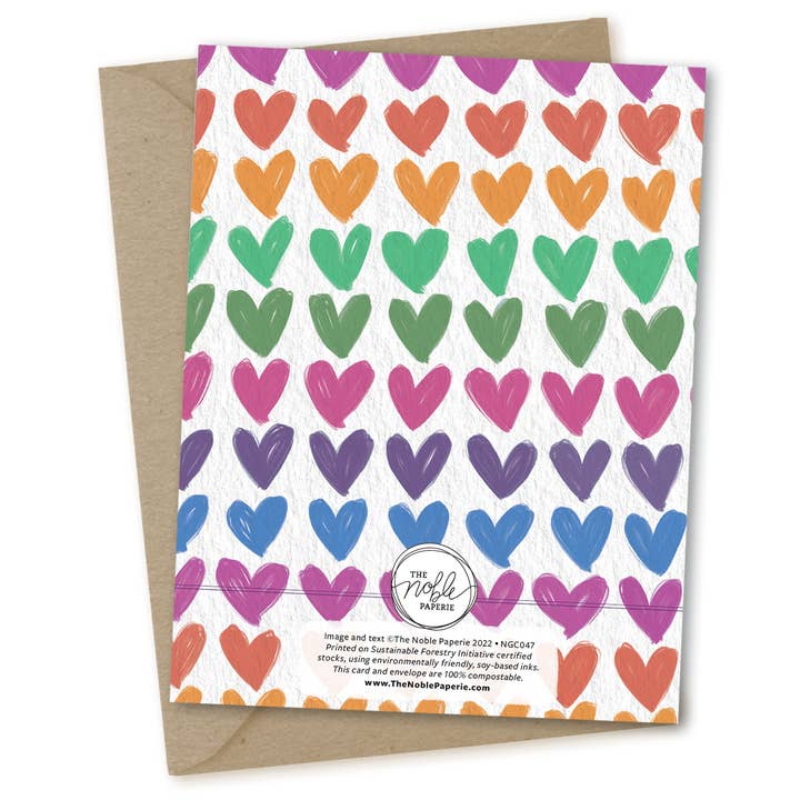 The Noble Paperie - Venta al por mayor Tarjetas de amor - Tarjeta de felicitación Favorite Rainbow | Pride LGBTQIA Queer Gay1