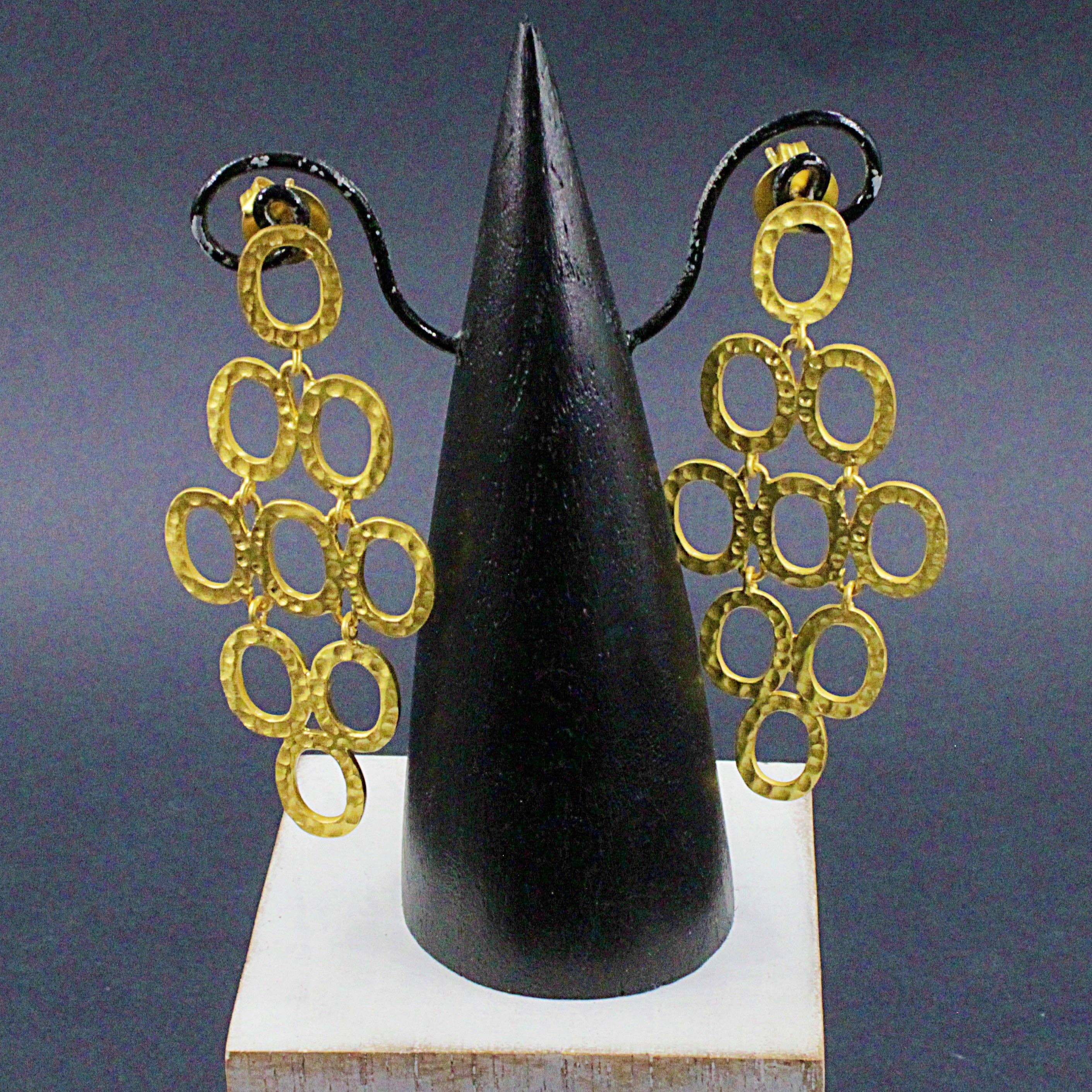 LA MAR - Wholesale Dangle Earrings - KLIMT gold-plated earrings2