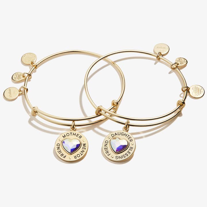 Alex and Ani - Wholesale Jewelry Set - Mother Daughter Charm Bangles, Set of 25