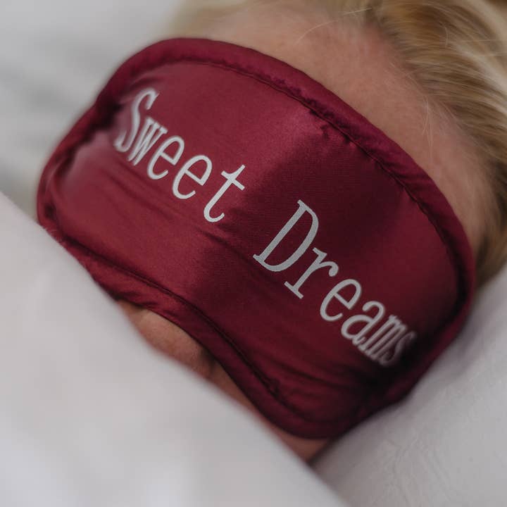 Croll & Denecke – Großhandel Schlafmaske – Schlafmaske Augen Satin, 'Sweet Dreams' Schlaf Wellness